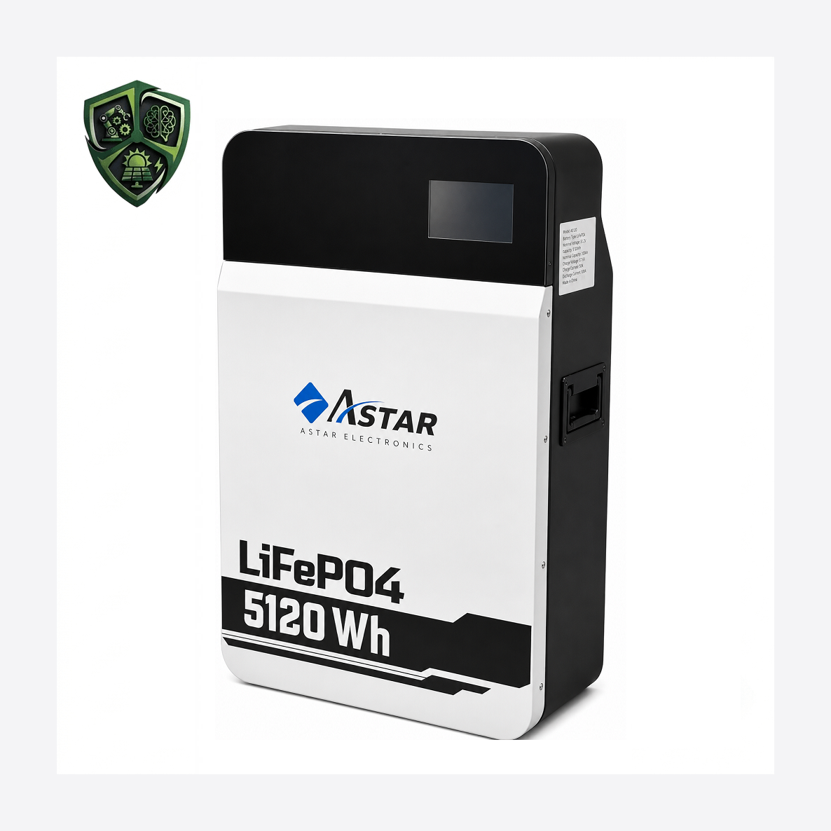 باتری لیتیوم آهن فسفات ظرفیت 5.12KWh برند ASTAR