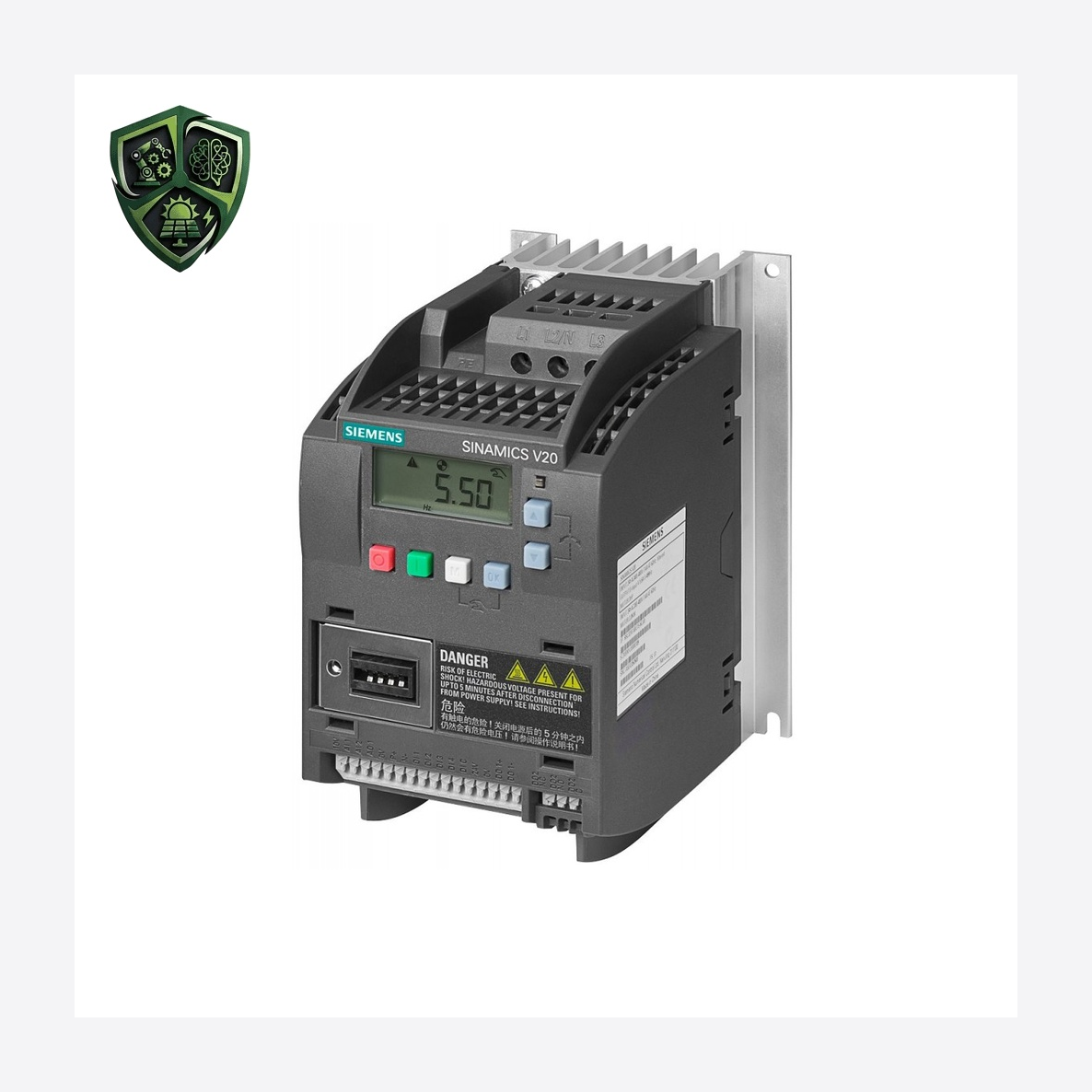 درایو زیمنس SINAMICS V20 0.75 kW 6SL3216-5BE17-5CV1
