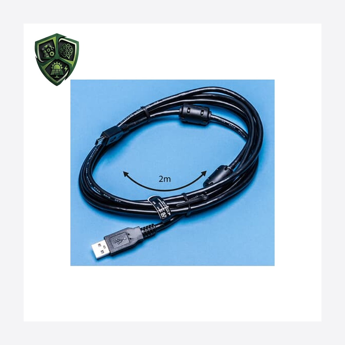 کابل USB ⁦ABB⁩ مدل ⁦3AUA0000118107⁩، ⁦2m USB A – USB Mini B⁩