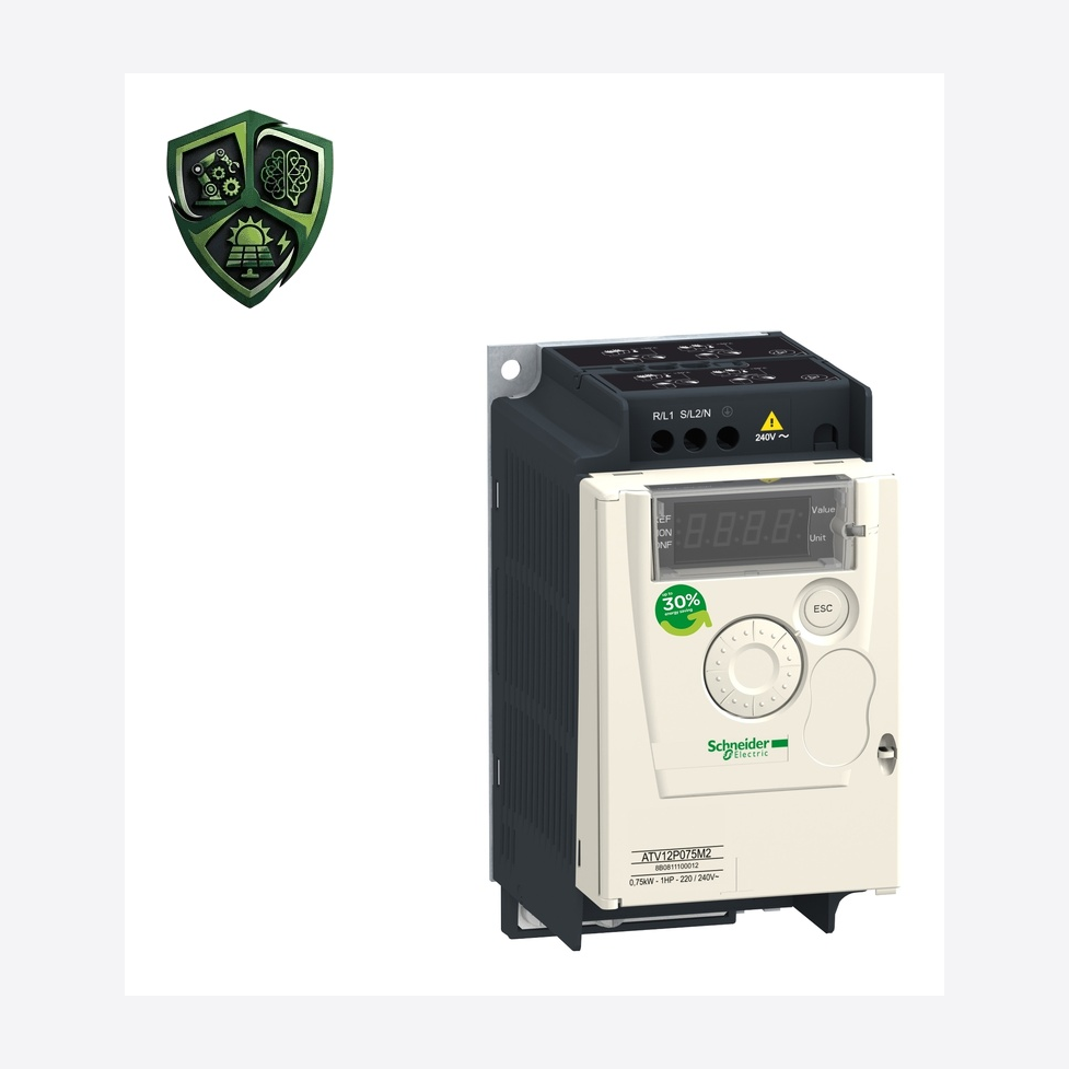 درایو اشنایدر الکتریک Altivar 12، ⁦Schneider Electric⁩، توان ⁦0.75 kW 1 hp⁩، جریان ⁦4.2 A⁩، ولتاژ ⁦200 ... 240 V -15 % … +10 %⁩
