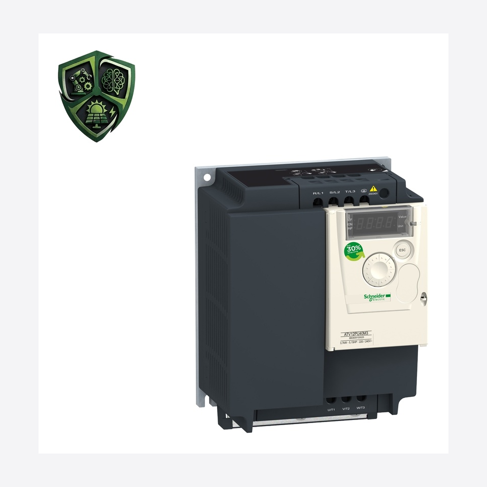 درایو اشنایدر الکتریک Altivar 12، ⁦Schneider Electric⁩، توان ⁦3 kW 3 hp⁩، جریان ⁦12.2 A⁩، ولتاژ ⁦200 ... 240 V -15 % … +10 %⁩