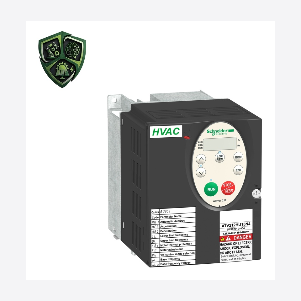 درایو اشنایدر الکتریک Altivar 212، ⁦Schneider Electric⁩، توان ⁦2.2 kW 3 hp⁩، جریان ⁦5.1 A⁩، ولتاژ ⁦380 ... 480 V -15 % … +10 %⁩