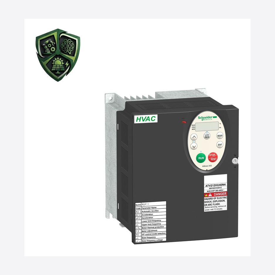 درایو اشنایدر الکتریک Altivar 212، ⁦Schneider Electric⁩، توان ⁦4 kW 5 hp⁩، جریان ⁦9.1 A⁩، ولتاژ ⁦380 ... 480 V -15 % … +10 %⁩
