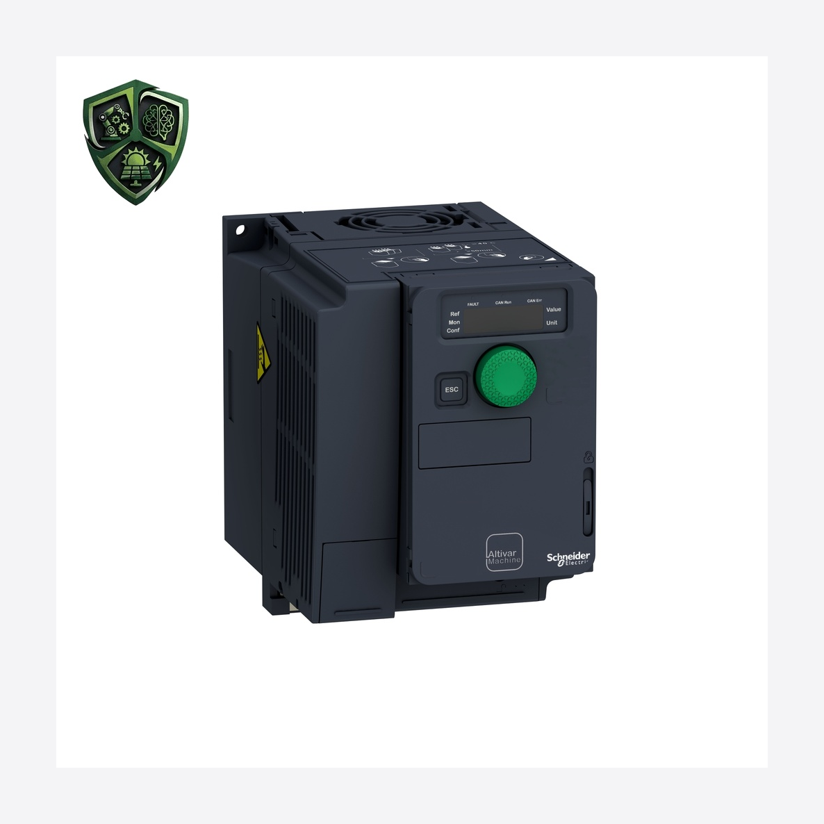 درایو اشنایدر الکتریک Altivar Machine ATV320، ⁦Schneider Electric⁩، توان ⁦1.1 kW 1.5 hp⁩، جریان ⁦6.9 A⁩، ولتاژ ⁦200 ... 240 V -15 % … +10 %⁩