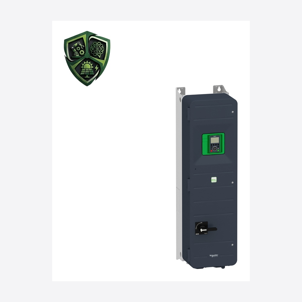 درایو، ⁦Schneider Electric⁩، مدل ⁦ATV650D55N4E⁩، جریان خروجی ⁦106.0 A⁩، توان ⁦45 kW⁩، تغذیه ⁦380…480 V⁩.