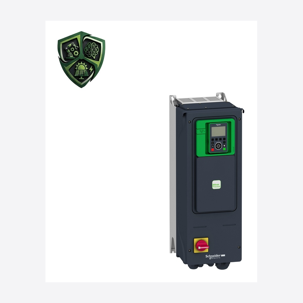 درایو، ⁦Schneider Electric⁩، مدل ⁦ATV950U75N4E⁩، جریان خروجی ⁦16.5 A⁩، توان ⁦7.5 kW for normal duty⁩، تغذیه ⁦380…480 V⁩.