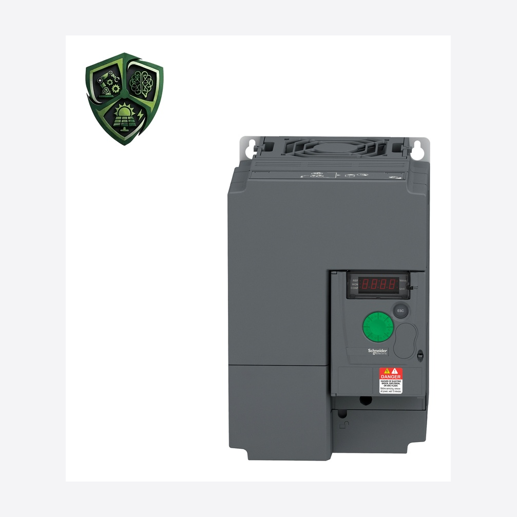 درایو، ⁦Schneider Electric⁩، مدل ⁦ATV310HD11N4E⁩، خروجی ⁦380…460 V three phase⁩، توان ⁦11 kW for heavy duty⁩، تغذیه ⁦380…460 V⁩.