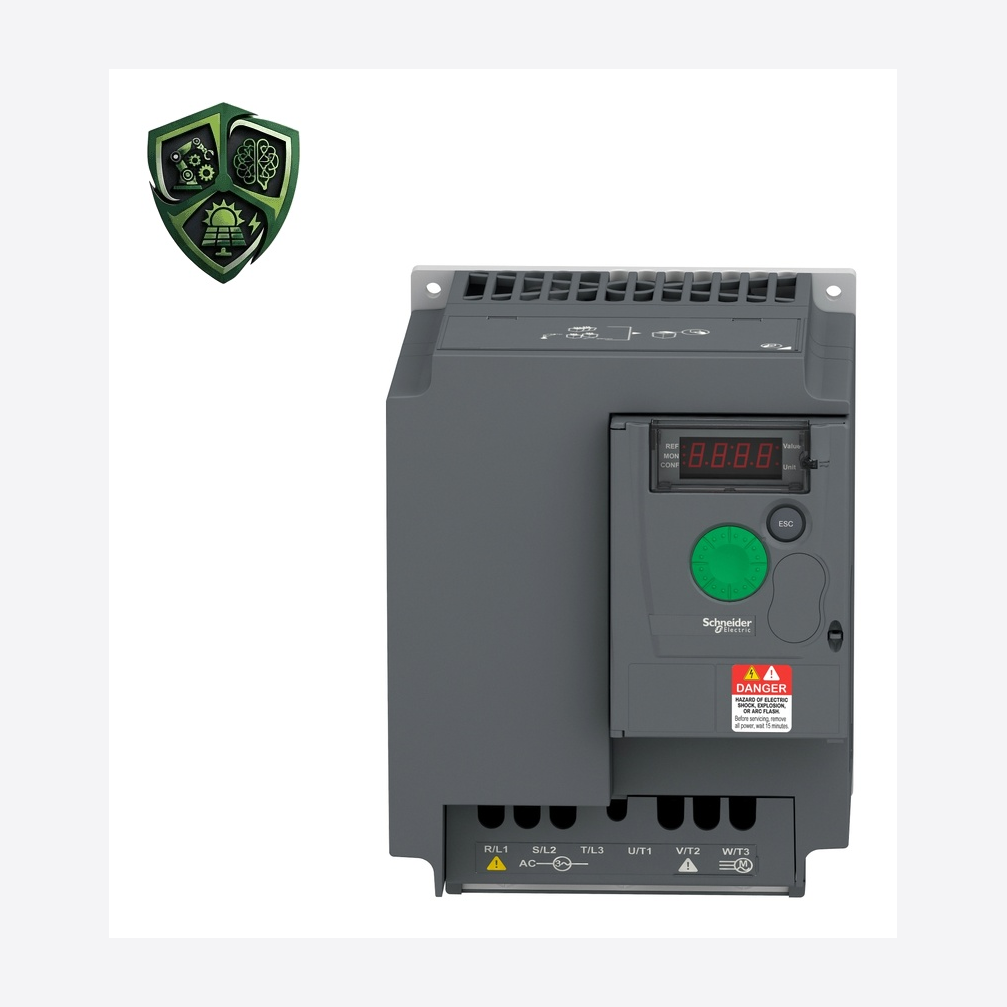 درایو، ⁦Schneider Electric⁩، مدل ⁦ATV310HU30N4E⁩، خروجی ⁦380…460 V three phase⁩، توان ⁦3 kW for heavy duty⁩، تغذیه ⁦380…460 V⁩.