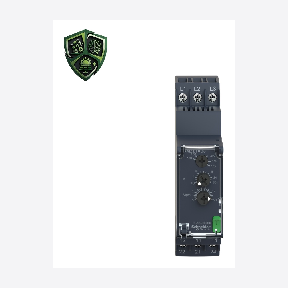 رله حفاظت، ⁦Schneider Electric⁩، مدل ⁦RM22TA33⁩، جریان خروجی ⁦8 A⁩، IP20.