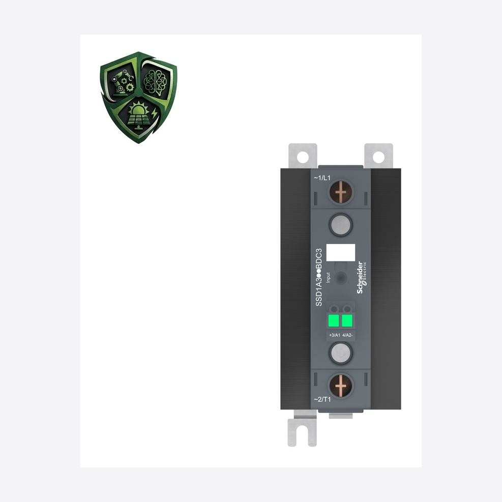 رله، ⁦Schneider Electric⁩، مدل ⁦SSD1A345BDC3⁩، خروجی ⁦48…600 V AC⁩، IP20، کنترل ⁦4…32 V DC⁩.