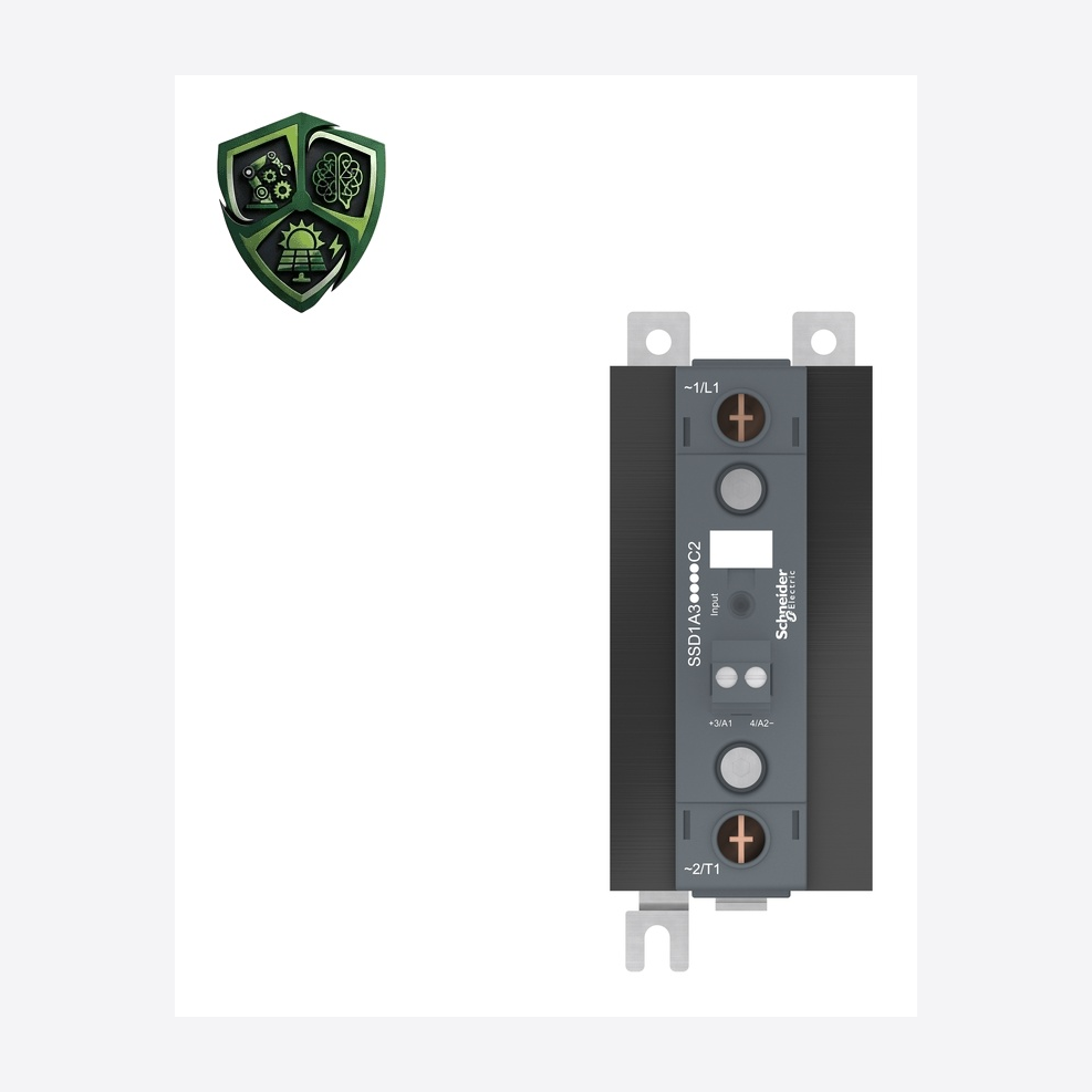 رله، ⁦Schneider Electric⁩، مدل ⁦SSD1A360BDC2⁩، خروجی ⁦48…600 V AC⁩، IP20، کنترل ⁦4…32 V DC⁩.