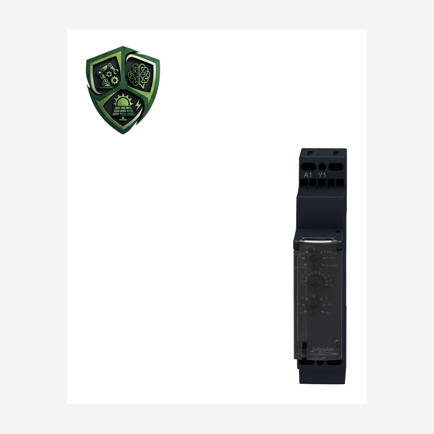 تایمر، ⁦Schneider Electric⁩، مدل ⁦RE17LMBM⁩، جریان خروجی ⁦0.7 A⁩، تغذیه ⁦24…240 V AC 50/60 Hz⁩، IP20.