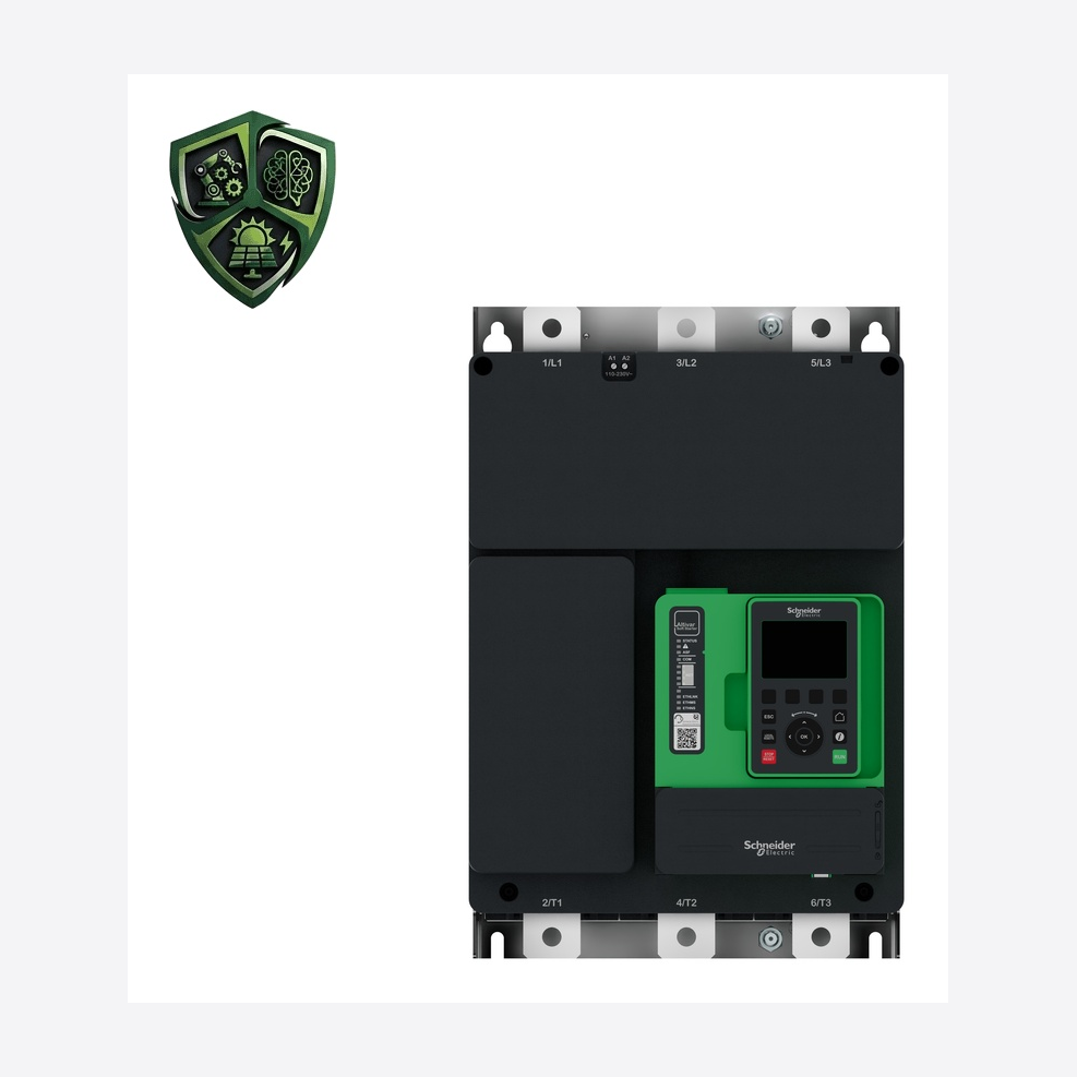 سافت‌استارتر، ⁦Schneider Electric⁩، مدل ⁦ATS490C66Y⁩، جریان ⁦Normal duty: 660 A in line⁩، IP00، کنترل ⁦110…230 V AC 50…60 Hz⁩.