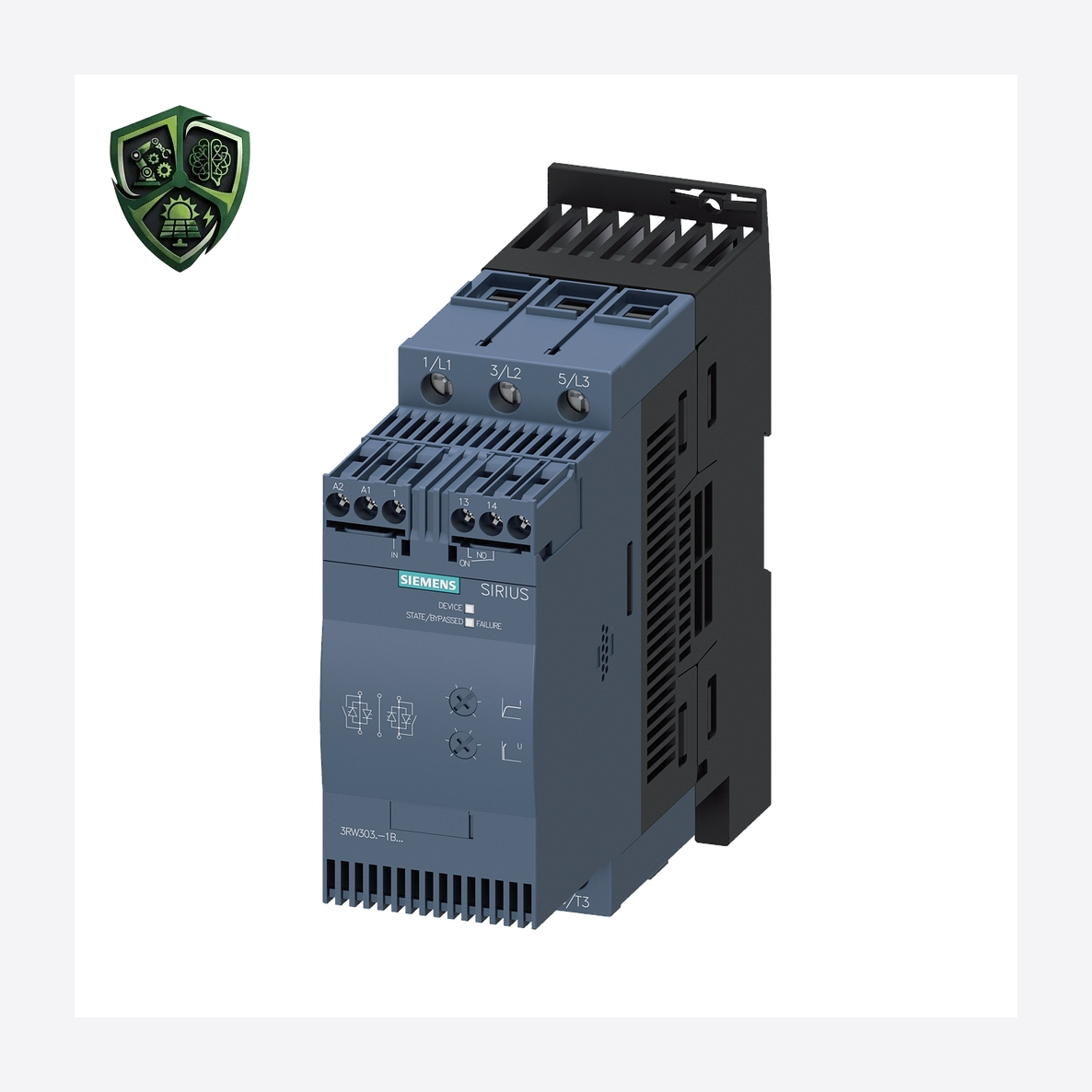 سافت استارتر زیمنس SIRIUS 3RW30 22 kW 3RW3036-1BB14