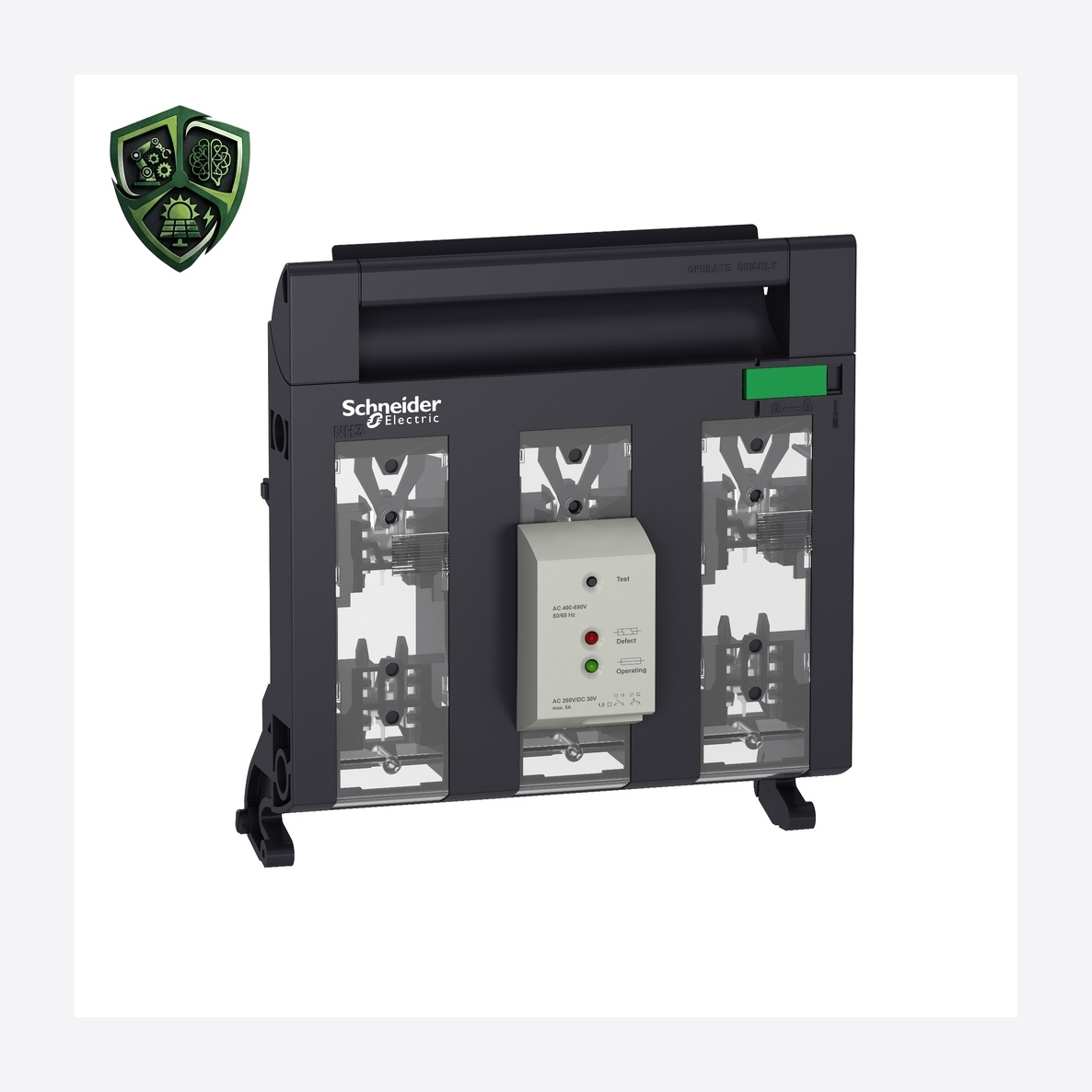 لوازم جانبی، ⁦Schneider Electric⁩، مدل ⁦LV480828⁩، ولتاژ ⁦400…690 V AC 50/60 Hz⁩، جریان ⁦5 A at 200…240 V AC⁩، IP20.