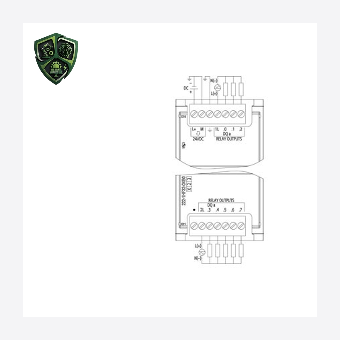 ماژول دیجیتال زیمنس SIMATIC S7-1200 Digital Output SM 1222, 8 DO, Relay 6ES7222-1HF32-0XB0