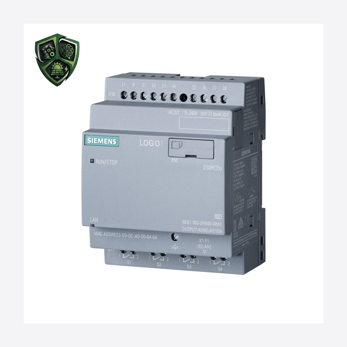 ماژول منطقی، ⁦SIEMENS⁩، ⁦LOGO!⁩، مدل ⁦6ED1052-2FB08-0BA1⁩، ⁦230RCE⁩، ⁦SIPLUS⁩.