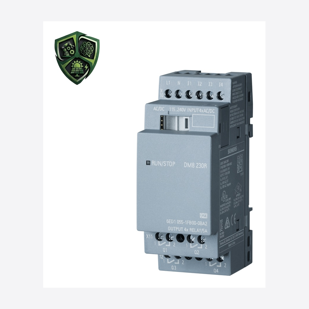 ماژول دیجیتال، ⁦SIEMENS⁩، ⁦LOGO!⁩، مدل ⁦6ED1055-1FB00-0BA2⁩، ⁦DM16 230R⁩.