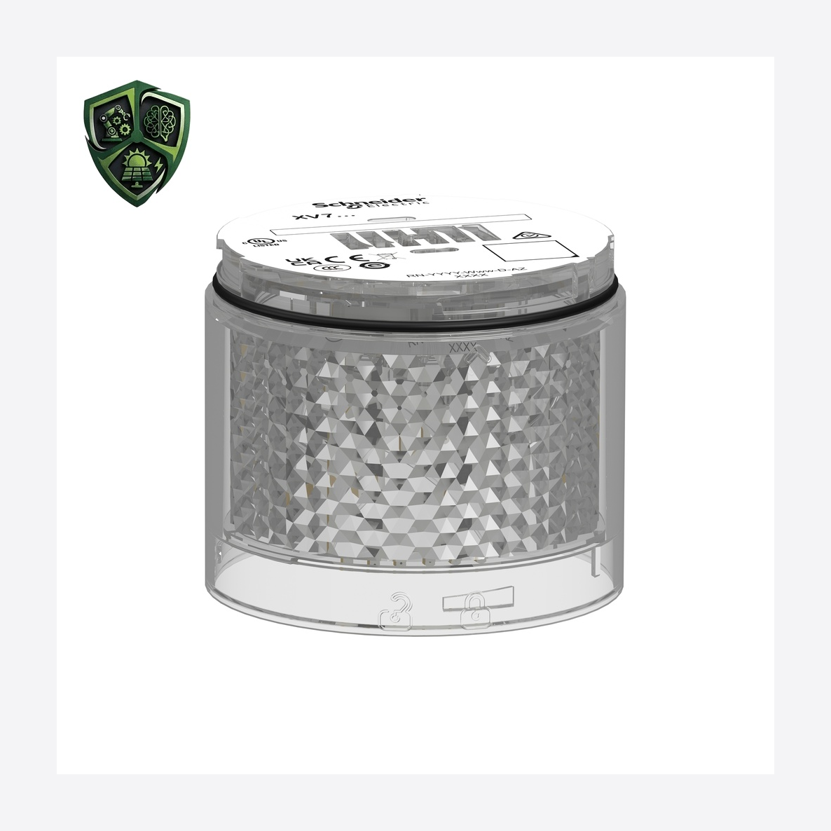 چراغ سیگنال، ⁦Schneider Electric⁩، مدل ⁦XVB7CM9⁩، ولتاژ ⁦24 V AC/DC⁩، IP66.