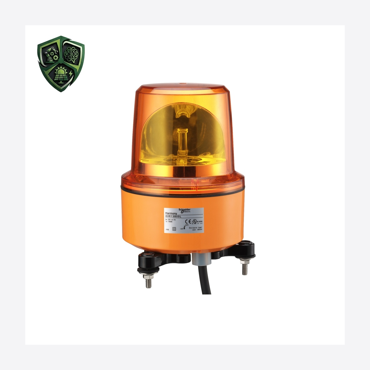 چراغ سیگنال، ⁦Schneider Electric⁩، مدل ⁦XVR13B05L⁩، تغذیه ⁦24 V AC/DC⁩، IP66.