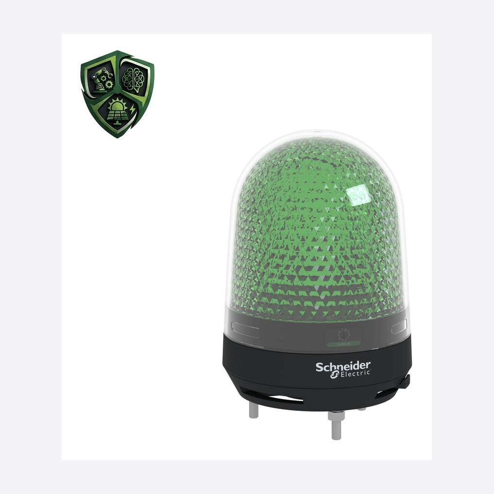 چراغ سیگنال، ⁦Schneider Electric⁩، مدل ⁦XVR3M03S⁩، ولتاژ ⁦90…253 V AC⁩، تغذیه ⁦100…230 V AC⁩، IP23.