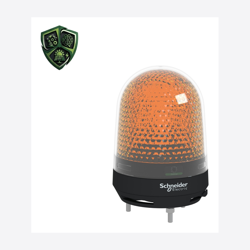 چراغ سیگنال، ⁦Schneider Electric⁩، مدل ⁦XVR3M05⁩، ولتاژ ⁦90…253 V AC⁩، تغذیه ⁦100…230 V AC⁩، IP65.