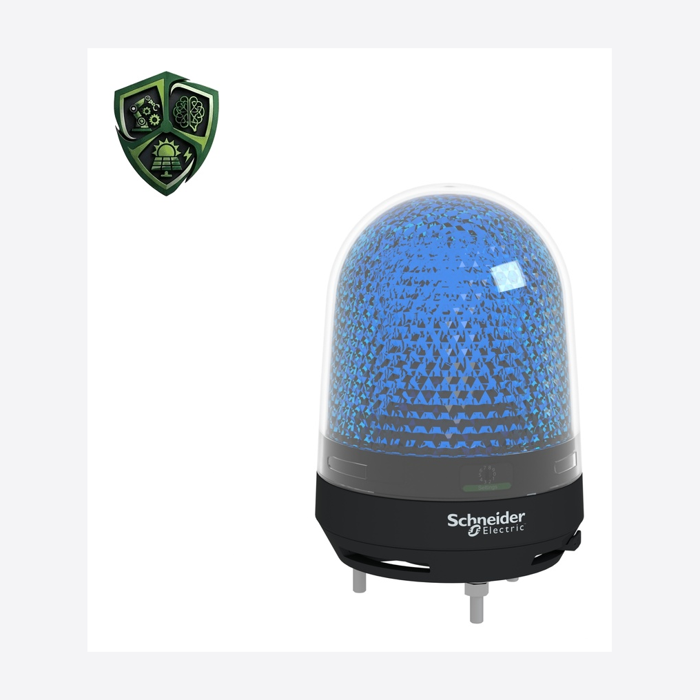 چراغ سیگنال، ⁦Schneider Electric⁩، مدل ⁦XVR3M06S⁩، ولتاژ ⁦90…253 V AC⁩، تغذیه ⁦100…230 V AC⁩، IP23.