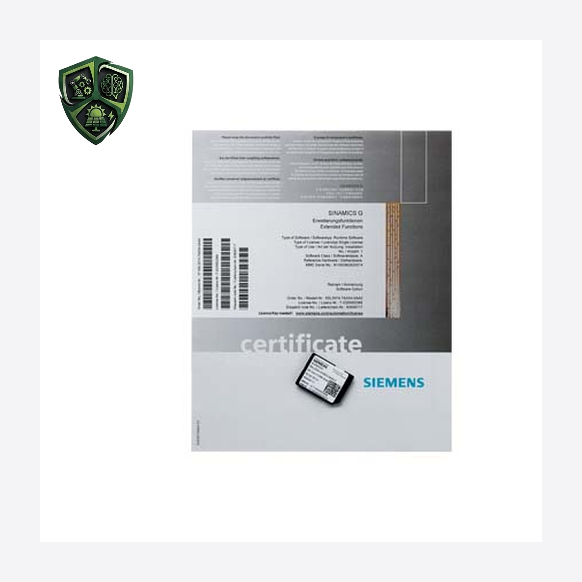 کارت حافظه SD سینامیکس ۵۱۲ مگابایت زیمنس SINAMICS G120 6SL3054-4AG00-2AA0