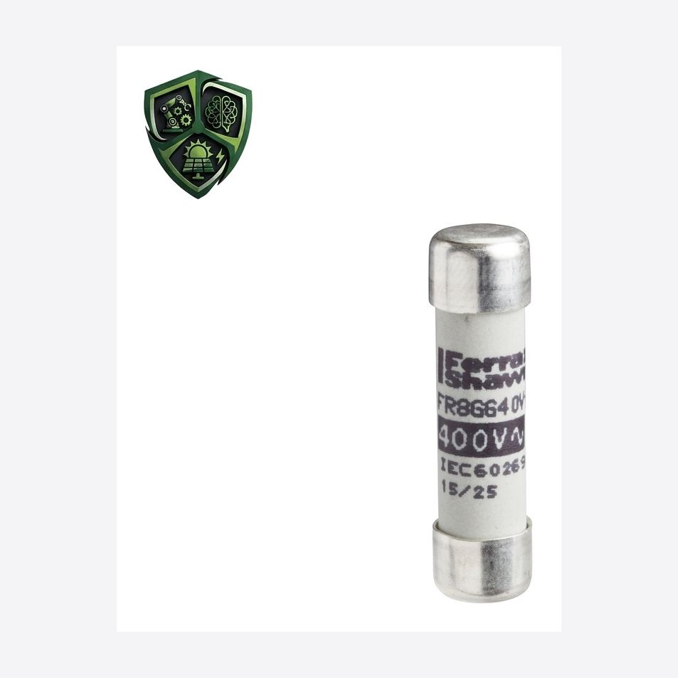 نگهدارنده فیوز، ⁦Schneider Electric⁩، مدل ⁦DF2BN0400⁩، جریان نامی ⁦4 A 400 V⁩، ولتاژ ⁦400 V AC⁩.