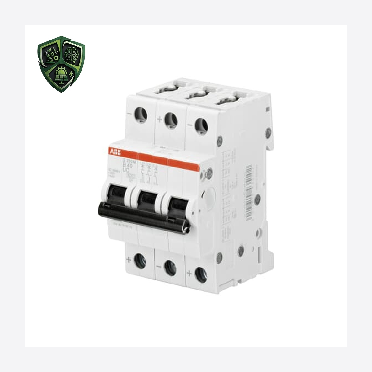 کلید مینیاتوری، ⁦ABB⁩، سه پل، منحنی ⁦C⁩، جریان ⁦0.5 A⁩، قطع ⁦(AC) 10 kA⁩
