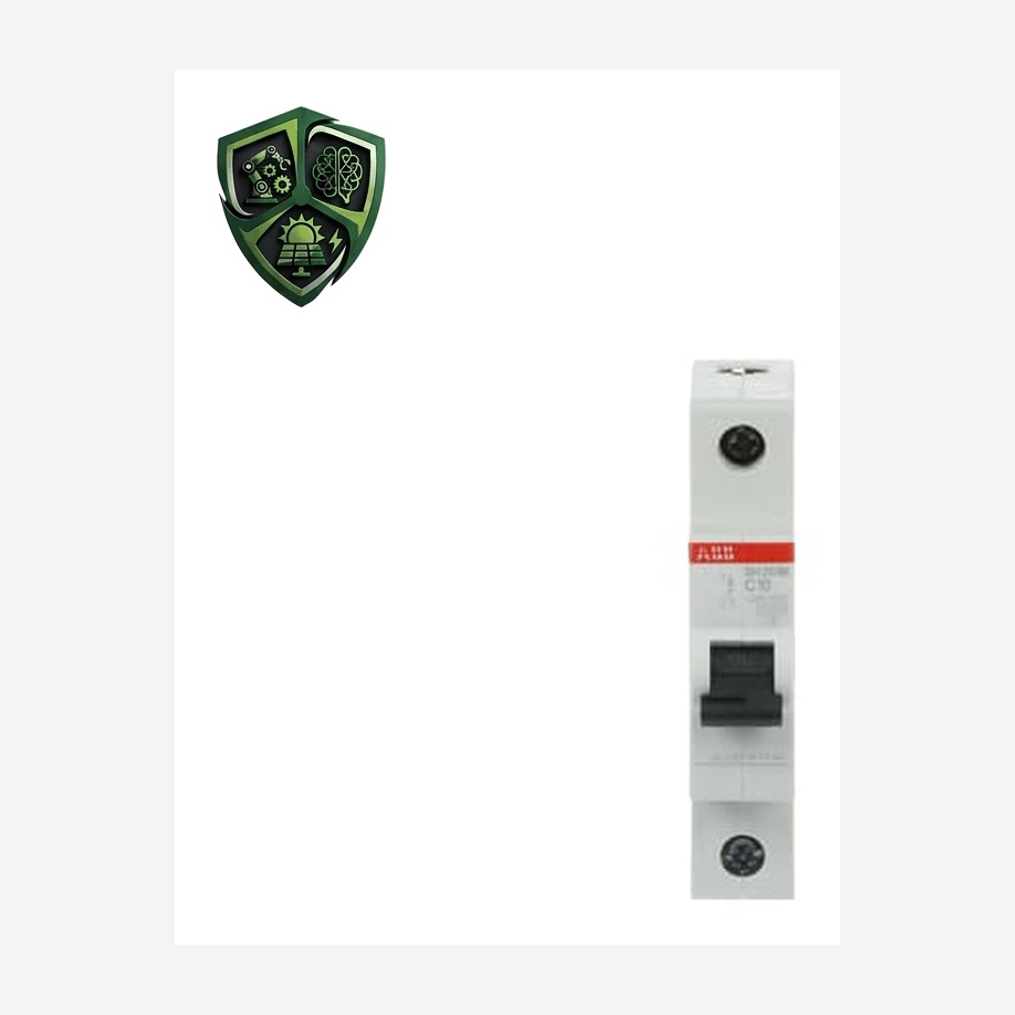 کلید مینیاتوری، ⁦ABB⁩، تک پل، منحنی ⁦C⁩، جریان ⁦10 A⁩، قطع ⁦(AC) 10 kA⁩