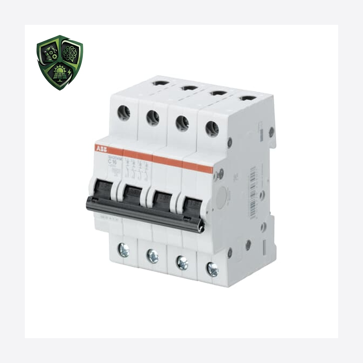 کلید مینیاتوری، ⁦ABB⁩، چهار پل، منحنی ⁦C⁩، جریان ⁦40 A⁩، قطع ⁦(AC) 10 kA⁩
