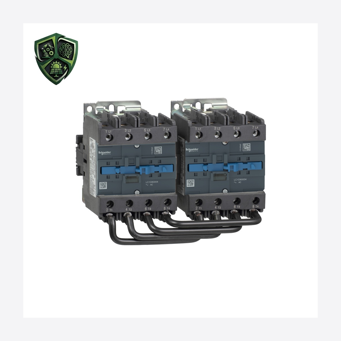 کنتاکتور، ⁦Schneider Electric⁩، مدل ⁦LC2D80004P7⁩، پل ⁦4P⁩، ولتاژ ⁦ <= 690 V AC 25…400 Hz⁩، جریان ⁦125 A at <= 440 V AC AC-1 ⁩.