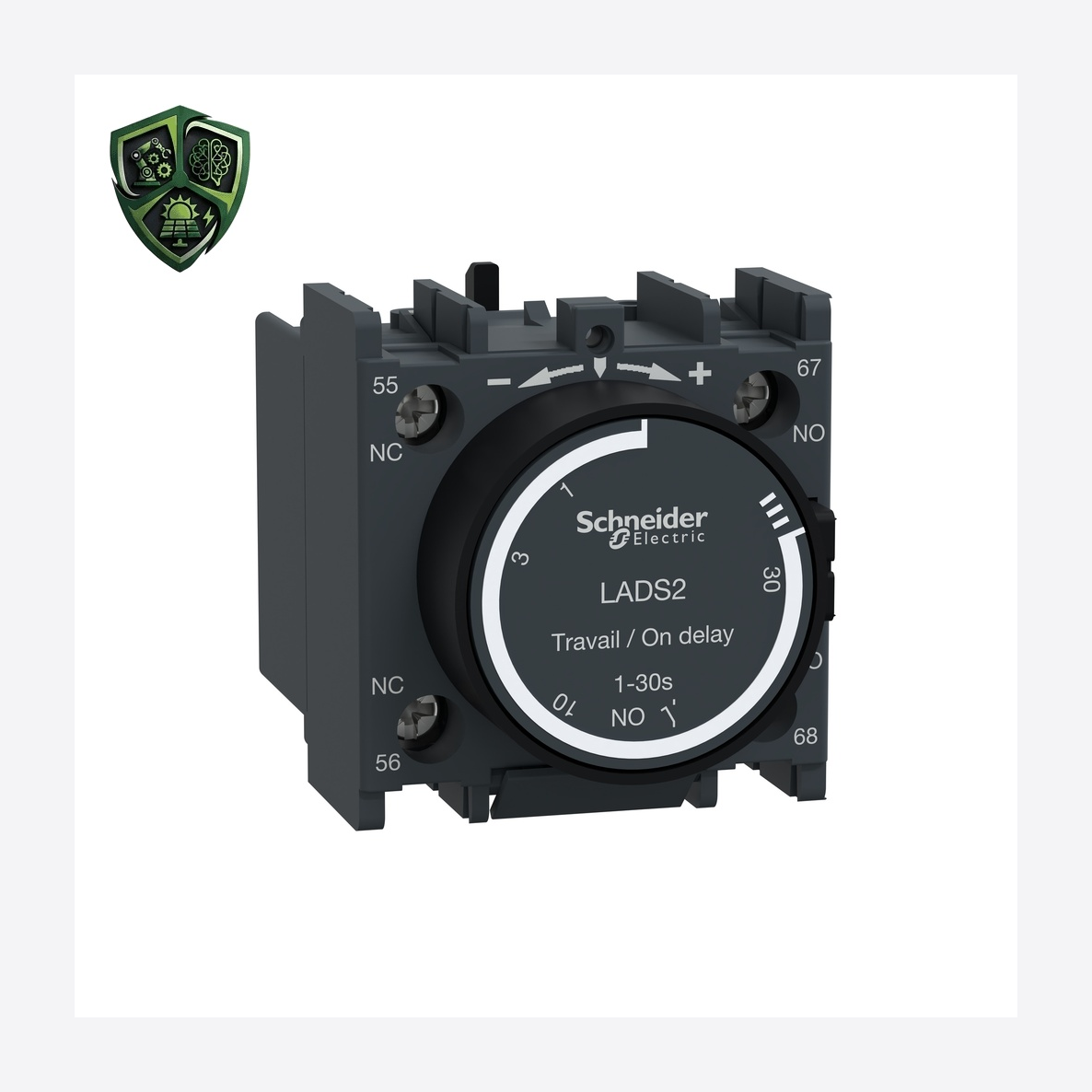 کنتاکتور، ⁦Schneider Electric⁩، مدل ⁦LC3D80P7A64⁩، پل ⁦3 x 3P⁩، ولتاژ ⁦ <= 690 V AC 25…400 Hz⁩، جریان ⁦80 A at <= 440 V AC AC-3 ⁩.