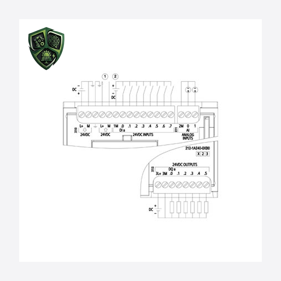 PLC زیمنس SIMATIC S7-1200 CPU 1212C ,DC/DC/DC, 8DI/6DO/2AI 6ES7212-1AE40-0XB0