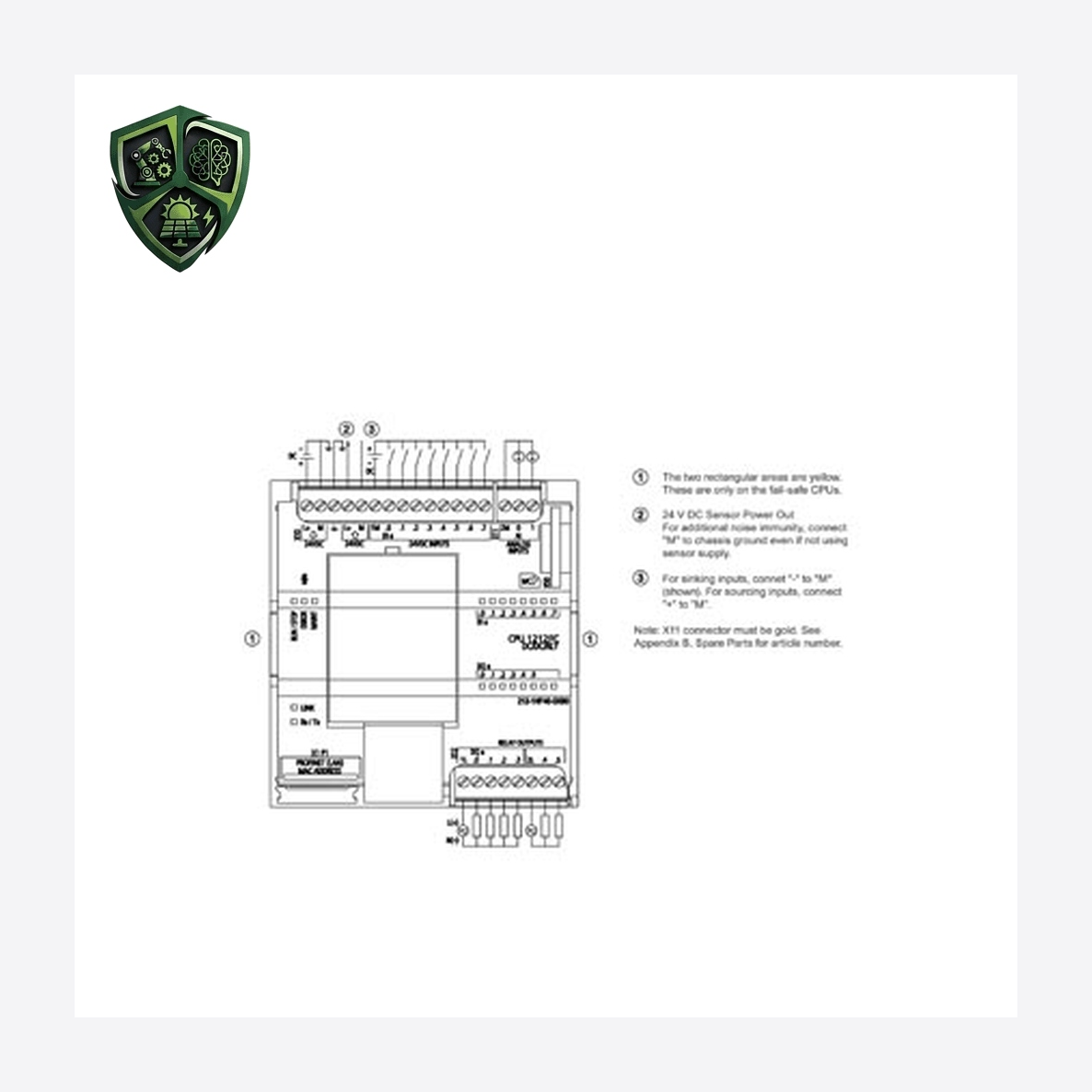 PLC زیمنس SIMATIC S7-1200 Failsafe CPU 1212FC, DC/ DC/Relay, 8DI/6DO/2AI 6ES7212-1HF40-0XB0