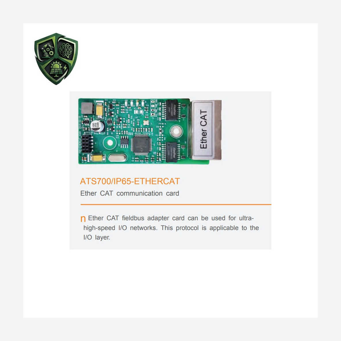 درایو ASTAR کارت ارتباط EtherCAT برند مدل ATS700-ETHERCAT