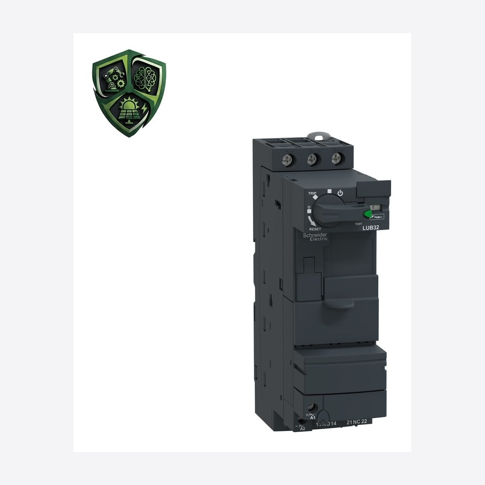 یونیت کنترل موتور Schneider Electric TeSys Ultra motor starters LUB32، ⁦Schneider Electric⁩، مدل ⁦LUB32⁩، ولتاژ ⁦690 V AC power circuit⁩، جریان ⁦32 A <= 440 V⁩، کنترل ⁦24 V AC 50/60 Hz⁩.