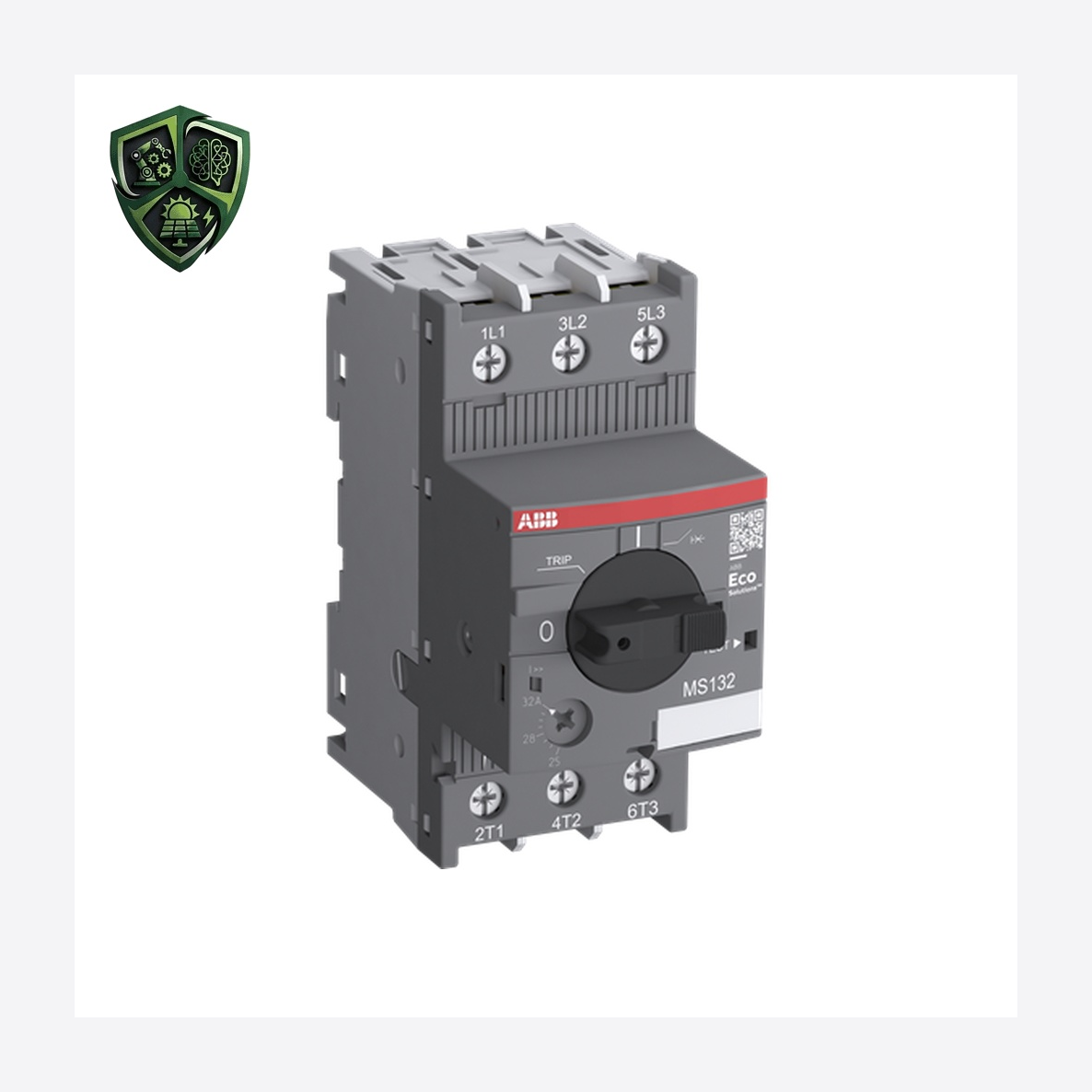 کلید حرارتی، ⁨ABB⁩، ⁨مدل MS132-20⁩، سه پل، ⁨جریان 20 A⁩، ⁨1SAM350000R1013⁩