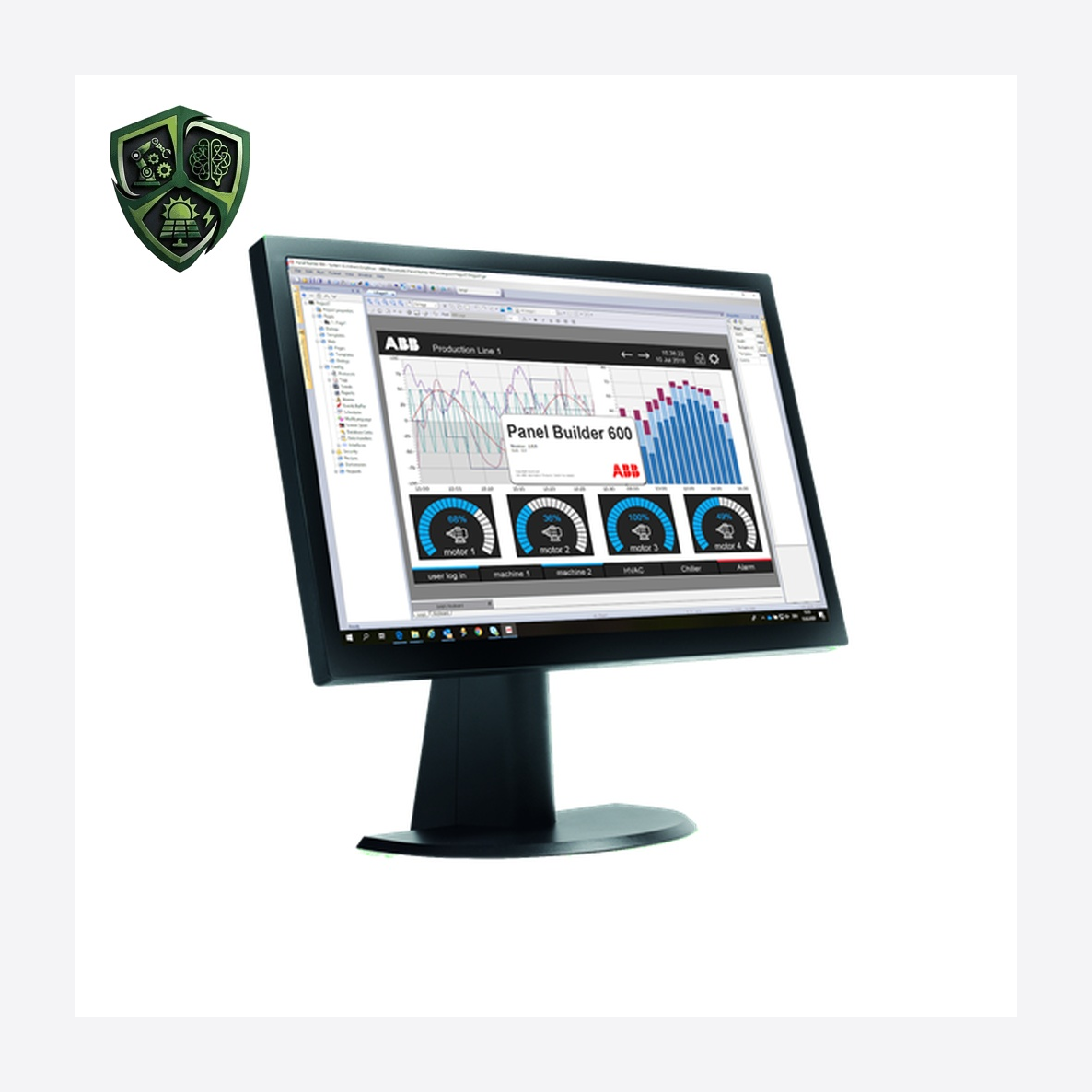 نرم‌افزار، ⁦ABB⁩، ⁦CP600⁩، ⁦PB610⁩، مدل ⁦1SAP500900R0101⁩، ⁦Software⁩.