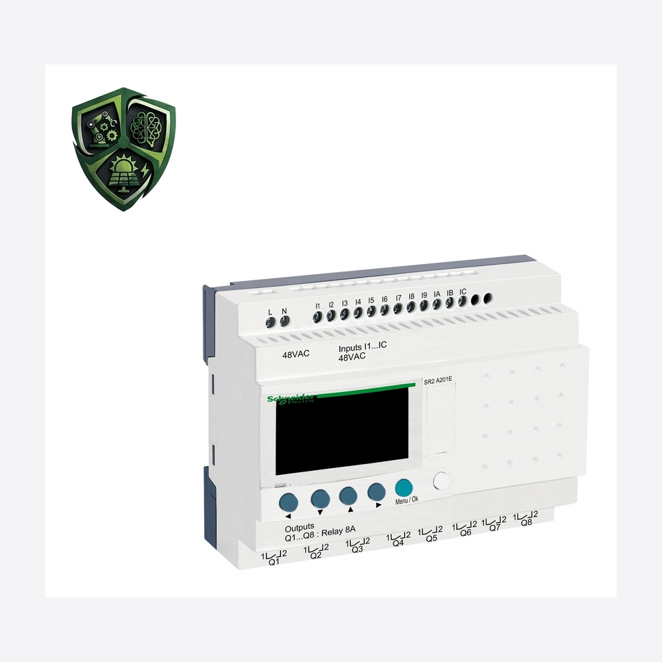 ماژول آنالوگ، ⁦Schneider Electric⁩، ⁦Zelio Logic⁩، مدل ⁦SR2A201E⁩.