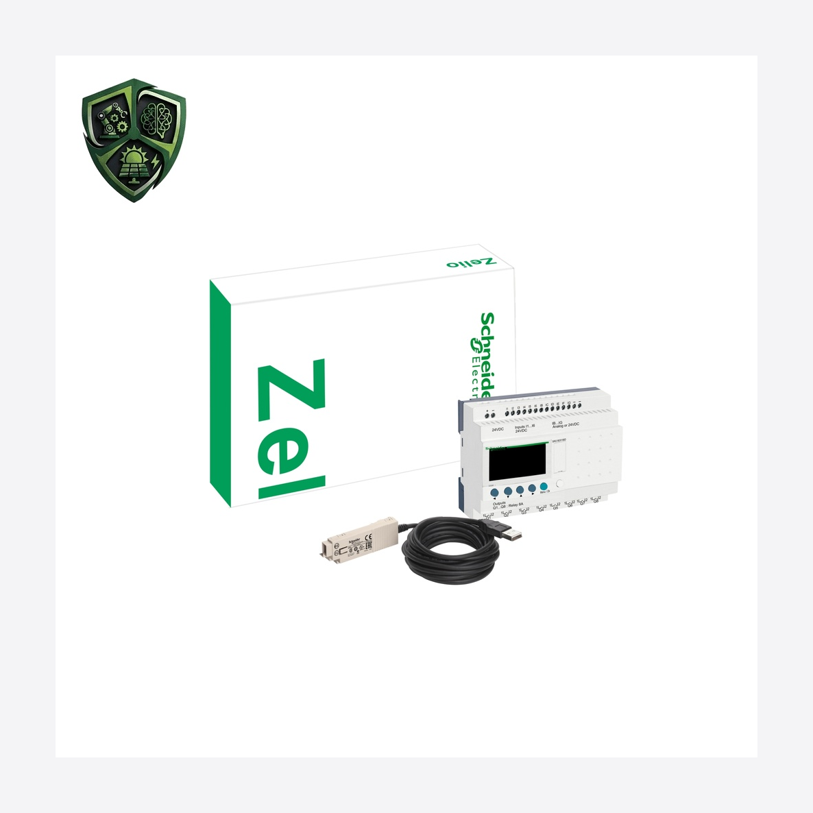 کیت، ⁦Schneider Electric⁩، ⁦Zelio Logic⁩، مدل ⁦SR2PACK2FU⁩.