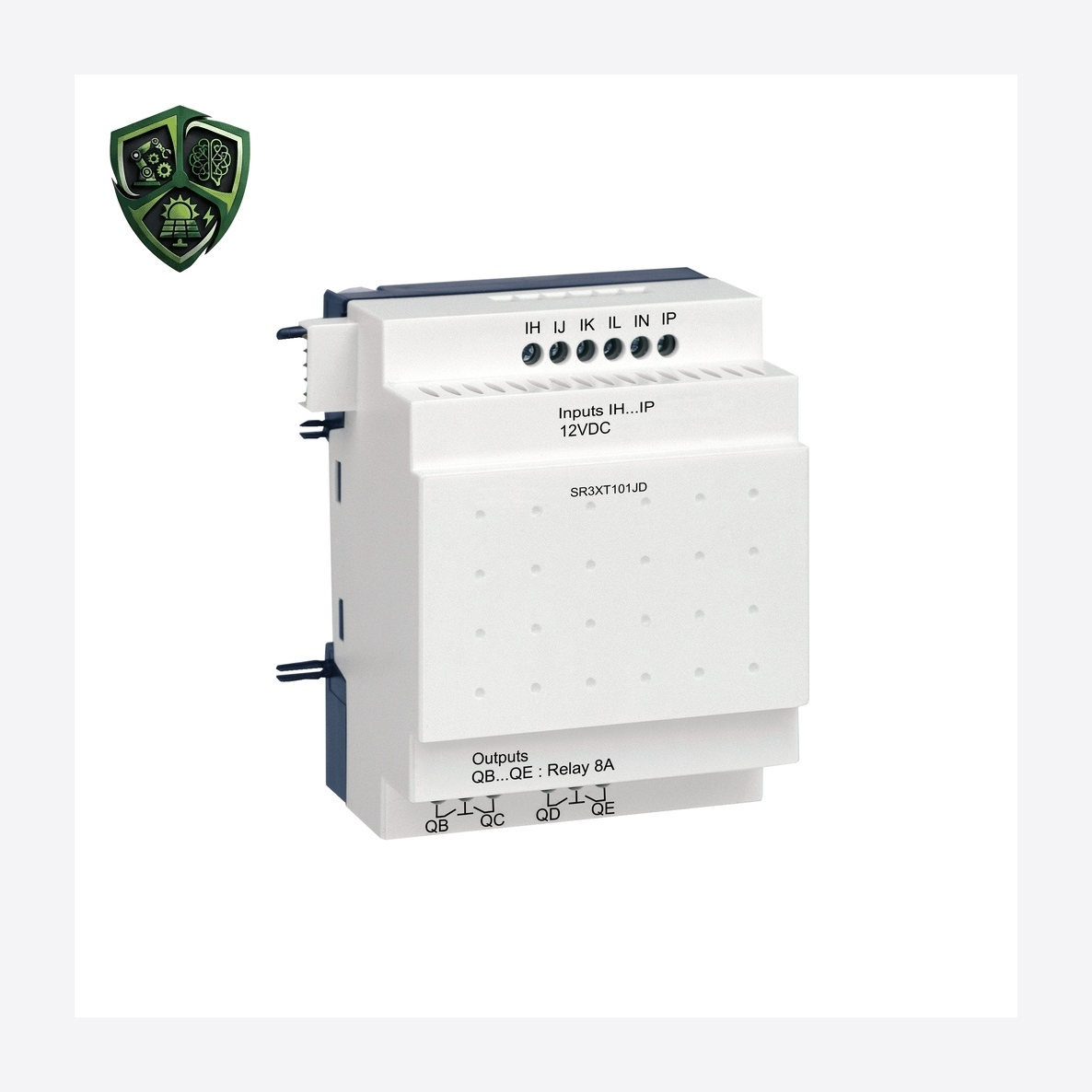 ماژول دیجیتال، ⁦Schneider Electric⁩، ⁦Zelio Logic⁩، مدل ⁦SR3XT101JD⁩، ⁦12 V DC⁩.