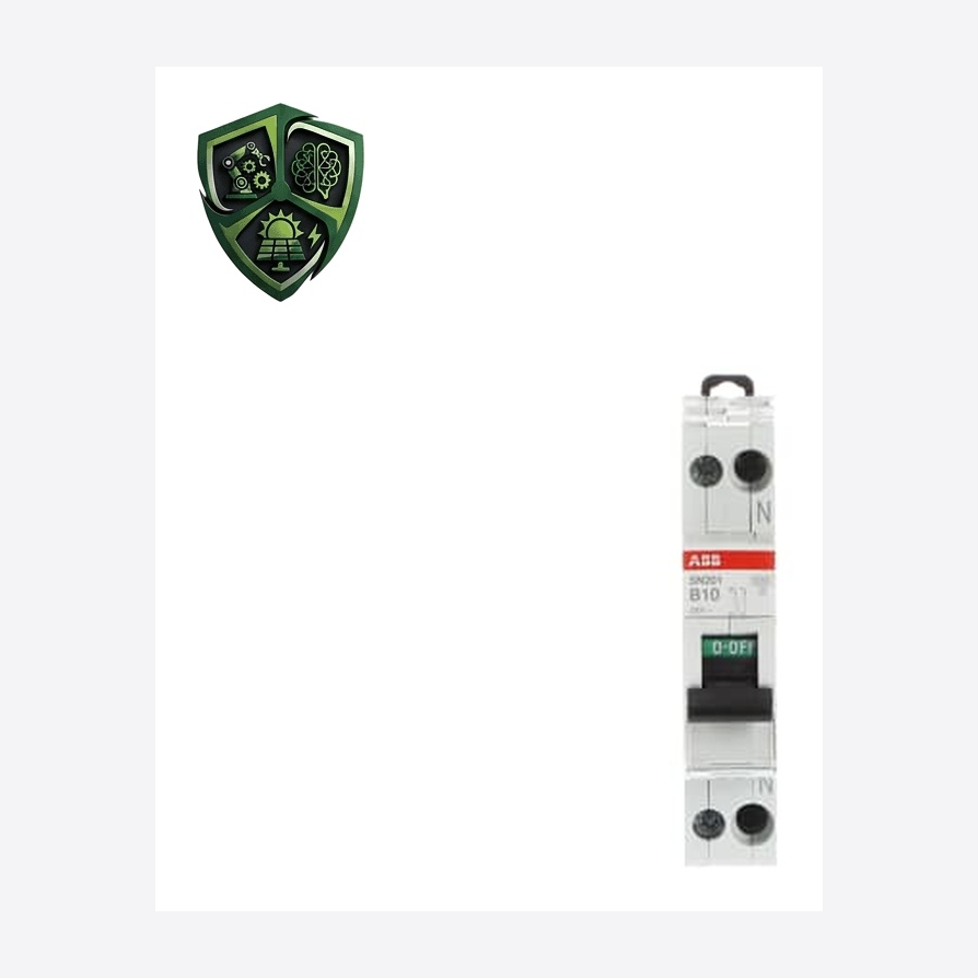 کلید مینیاتوری، ⁦ABB⁩، تک پل، منحنی ⁦B⁩، جریان ⁦10 A⁩، ⁦2CSS255101R0105⁩