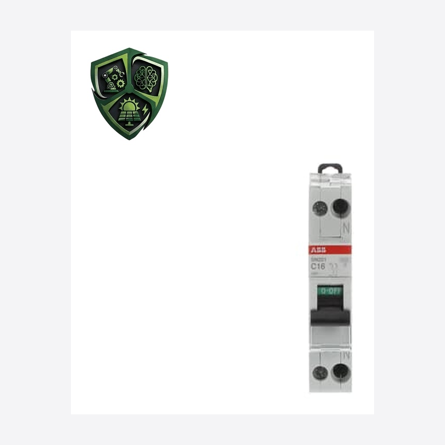 کلید مینیاتوری، ⁦ABB⁩، تک پل، منحنی ⁦C⁩، جریان ⁦16 A⁩، ⁦2CSS255101R0164⁩